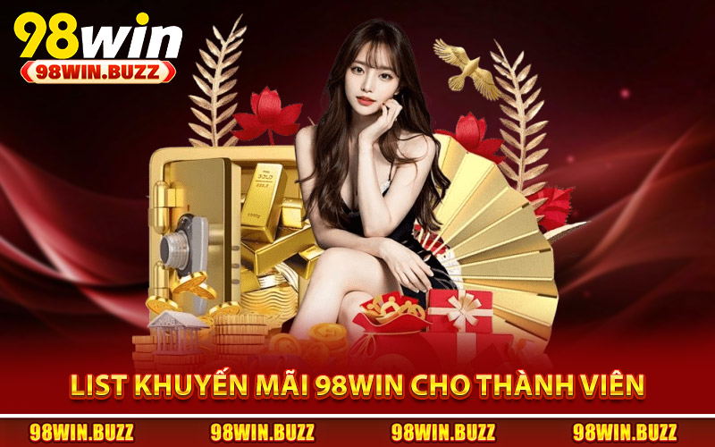 List khuyến mãi 98WIN dành cho mọi thành viên